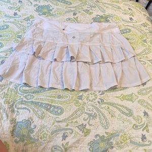 Lululemon Run: Pace Setter Skirt White Size 10